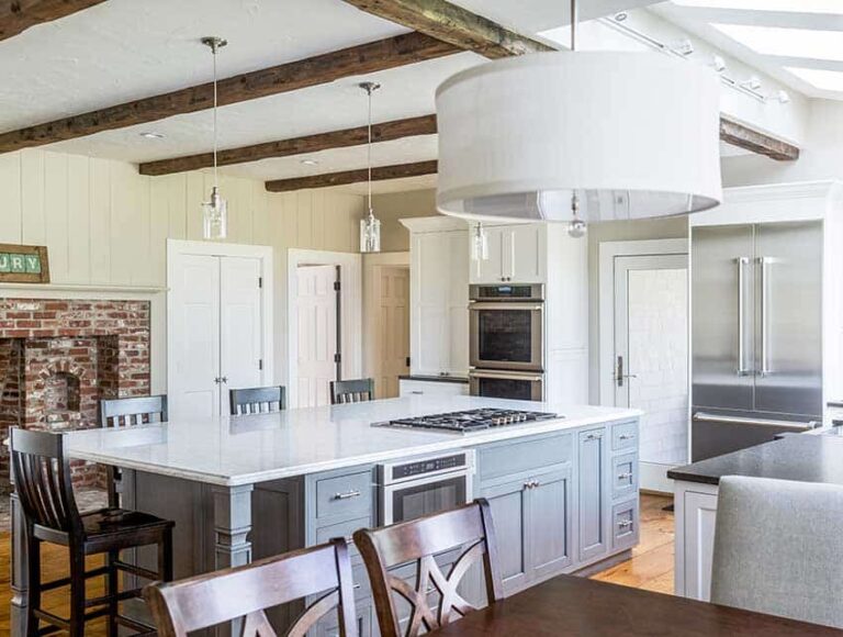 duxbury kitchen and bath remodel project - kitchen island image