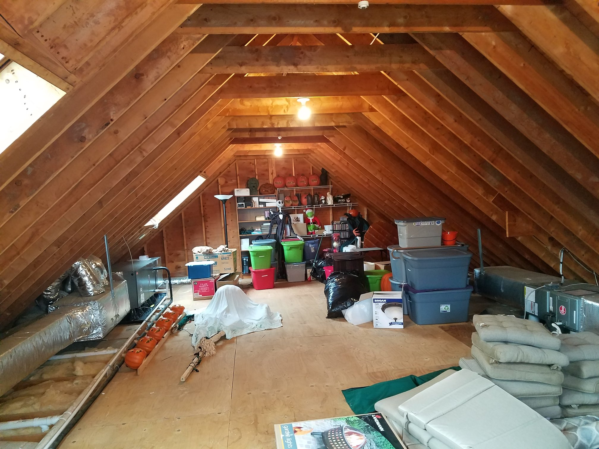 before attic remodel